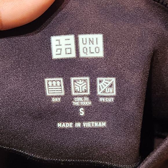 Uniqlo Womens Sz S Brown Leggings Airism UV Protection Mid-Rise Wide Waistband - Picture 4 of 5